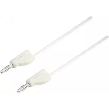VOLTCRAFT testleiding [stekker 4 mm - stekker 4 mm] 2 m wit MSB-300 (MSB-300-2-WS)