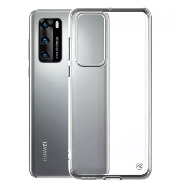Siliconen beschermhoes Tellur voor Huawei P40, transparant