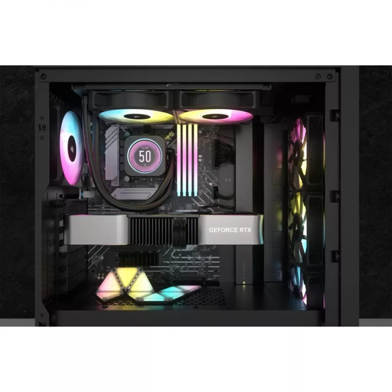 Corsair CW-9060074-WW computerkoelsysteem processor all-in-one-vloeistofkoeler 12 cm zwart 1 stuk