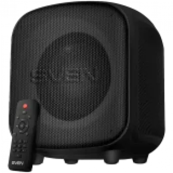 Luidspreker SVEN PS-555, zwart, uitgangsvermogen 65 W (RMS), TWS, Bluetooth, USB, microSD, afstandsbediening, lithiumaccu