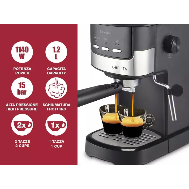 Koffiezetapparaat Beper 1,25L P101CAF100