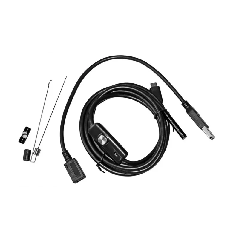 USB-endoscoop MEDIA-TECH ENDOSCOPE 66° CMOS, 640x480 30fps, IP67, 6 LED's, magneet en haken