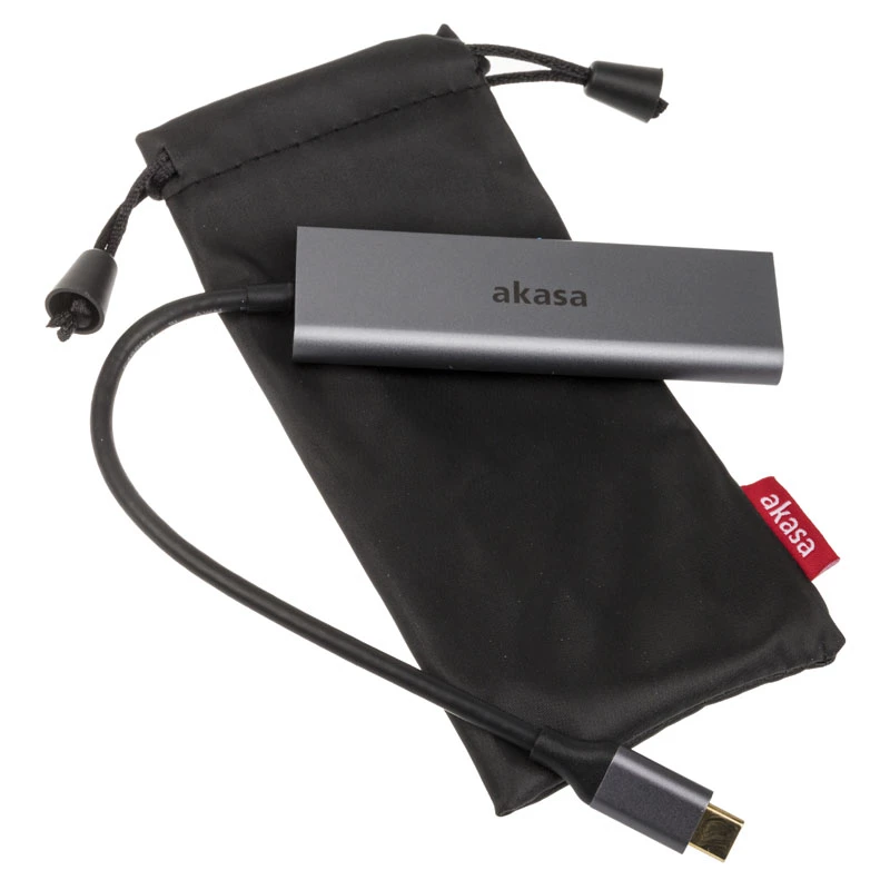 USB-hub Akasa USB Type-C 4 poorts hub