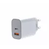 Universele oplader 2x3A USB C + USB A Power Delivery wit