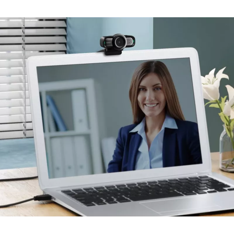 AUKEY PC-LM3 webcam 2 MP 1920 x 1080 Pixel USB 2.0 zwart