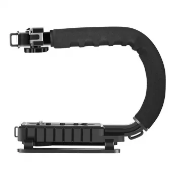 PULUZ PU3005 handcamera-stabilisator C-vormige greep voor DSLR- en videocamera's