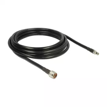 Coaxkabel DeLOCK 5m RP-SMA CFD400 LLC400 zwart