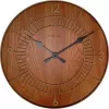 NeXtime klok 3113br Wood Round, Ø50 cm, wandklok, bruin