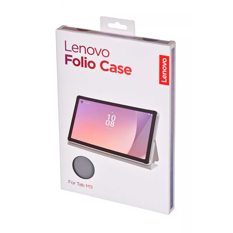 Lenovo ZG38C04869 folio-hoes voor Tab M9, 22,9 cm (9 inch), polyurethaan/polycarbonaat, grijs