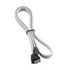 CableMod ModMesh - SATA-kabel - Serial ATA 150/300/600 - SATA (W) haaks naar SATA (W) - 60cm - Wit (CM-CAB-RSAT-N60KW-R)