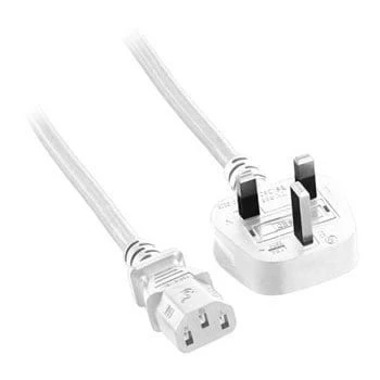 Microconnect PE090420W stroomkabel wit 2 m stekker type G C13-koppeling