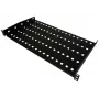 Alantec SA-P-19-1U-280-2-C 19-inch vaste rackplank, 1U, 280 mm diep, Zwart