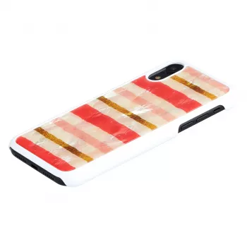 Beschermhoes iKins voor iPhone XR — short cake-design, wit