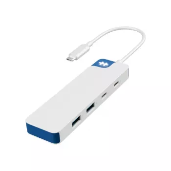 USB-C-hub HYPER HyperDrive Flex HD5200BUGL — 4 aansluitingen, blauw