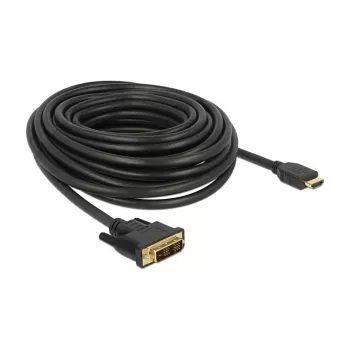 Videokabel-adapter DeLOCK 85587 10 m HDMI Type-A DVI-D zwart