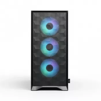 Fractal Design Pop 2 Air zwart Solid midi-tower pc-behuizing — ATX-ondersteuning, 3x 120 mm frontventilatoren, 2,5/3,5-inch drive bays, 215×481×462 mm