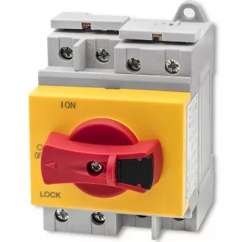 Qoltec 52611 DC-scheider met vergrendelfunctie | hoofdschakelaar | 1200 V | 32 A | 8 kV | 4P