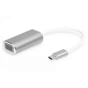 DIGITUS DA-70837 VGA-adapter 1080p FHD naar USB 3.0 Type-C, aluminium