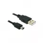 USB-kabel DeLOCK 82311 USB 2.0 3 m USB A mini-USB B zwart