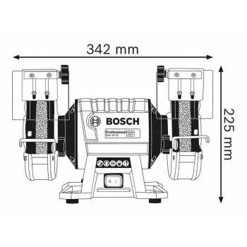 Tafelslijpmachine FI 150/20 mm 350W GBG 35-15 BOSCH