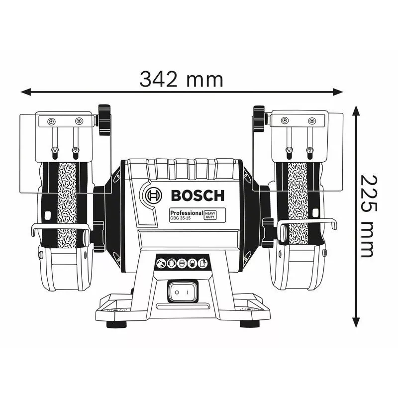 Tafelslijpmachine FI 150/20 mm 350W GBG 35-15 BOSCH
