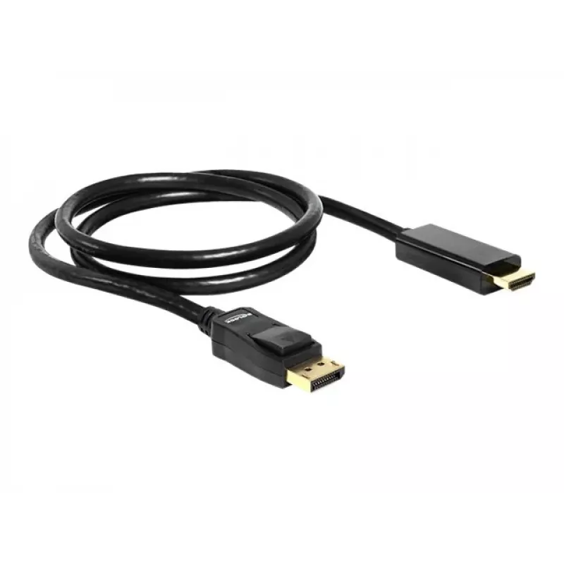 Displayport/HDMI-kabel DeLOCK 82586 1 m zwart