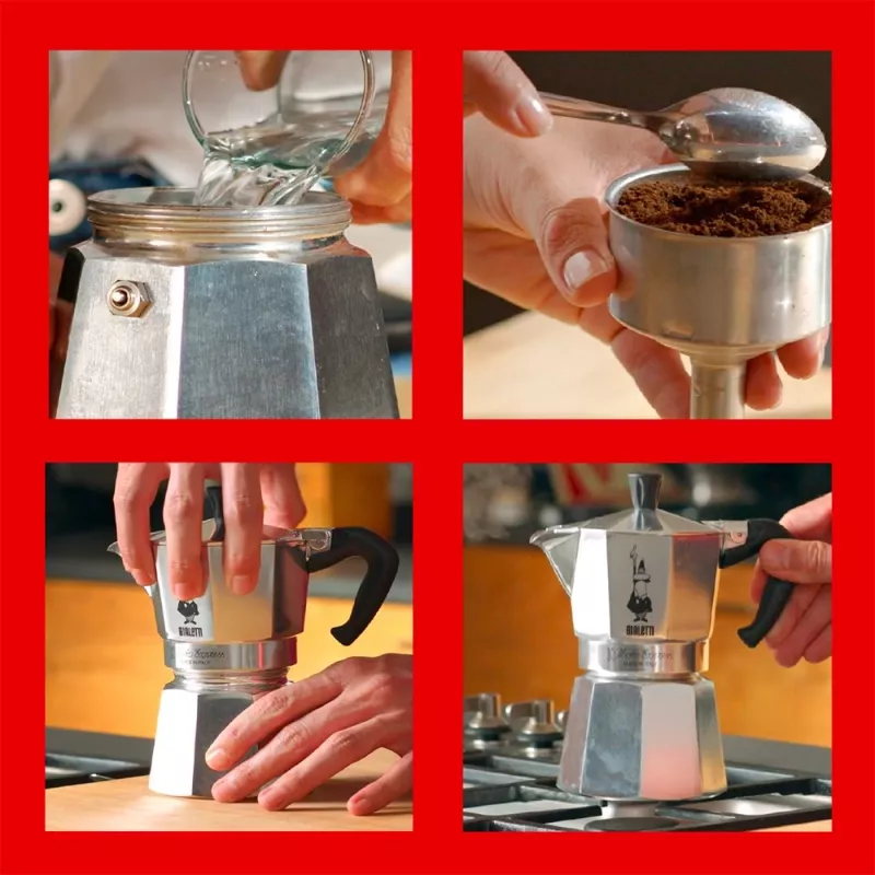 Bialetti Moka Express mokakan 0,775 L aluminium, zwart