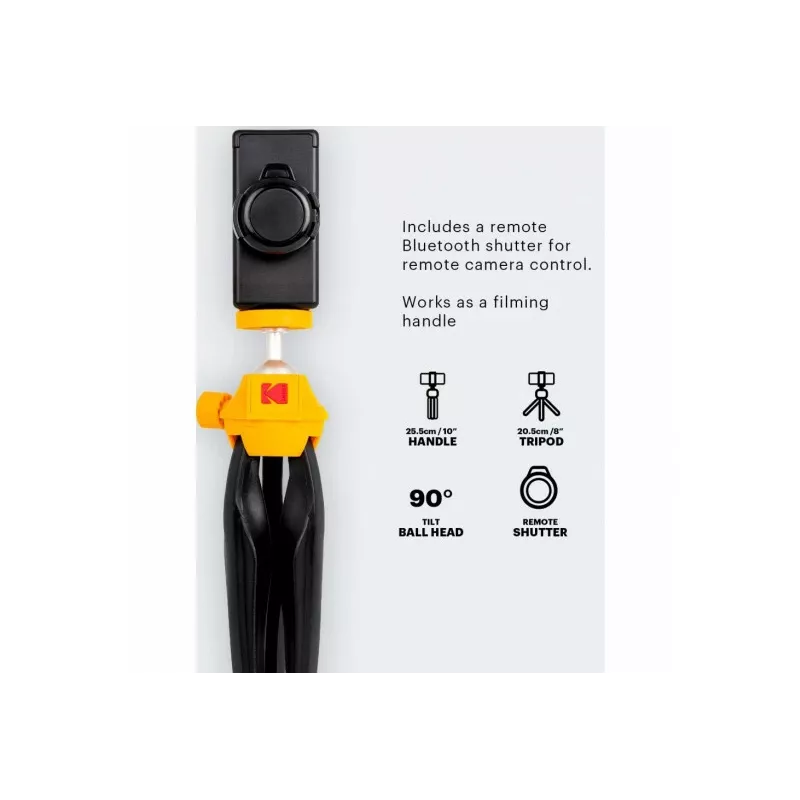 Kodak KTP001 smartphone-minitripod met bluetooth-afstandsbediening