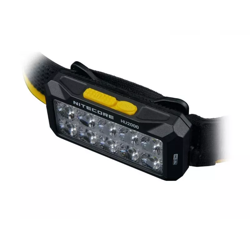 Hoofdlamp Nitecore HU2000, 10 LEDs, USB-oplaadbare lithium-ion-accu, aluminium+polycarbonaat, IP68 waterdicht