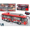 Speelgoedbus met lichtjes, geluid en te openen deur Madej model 012865
