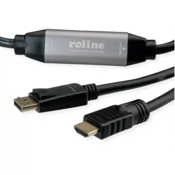 Videokabel-adapter ROLINE 11.04.5776 7.5m HDMI type A DisplayPort zwart