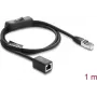 Netwerkkabel DELOCK RJ45 ST < BU met inline-schakelaar Cat.6 F/UTP 1 m