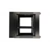 Extralink Rackmount-behuizing 6U 600x600 AZH zwart wandgemonteerd, kantelbaar