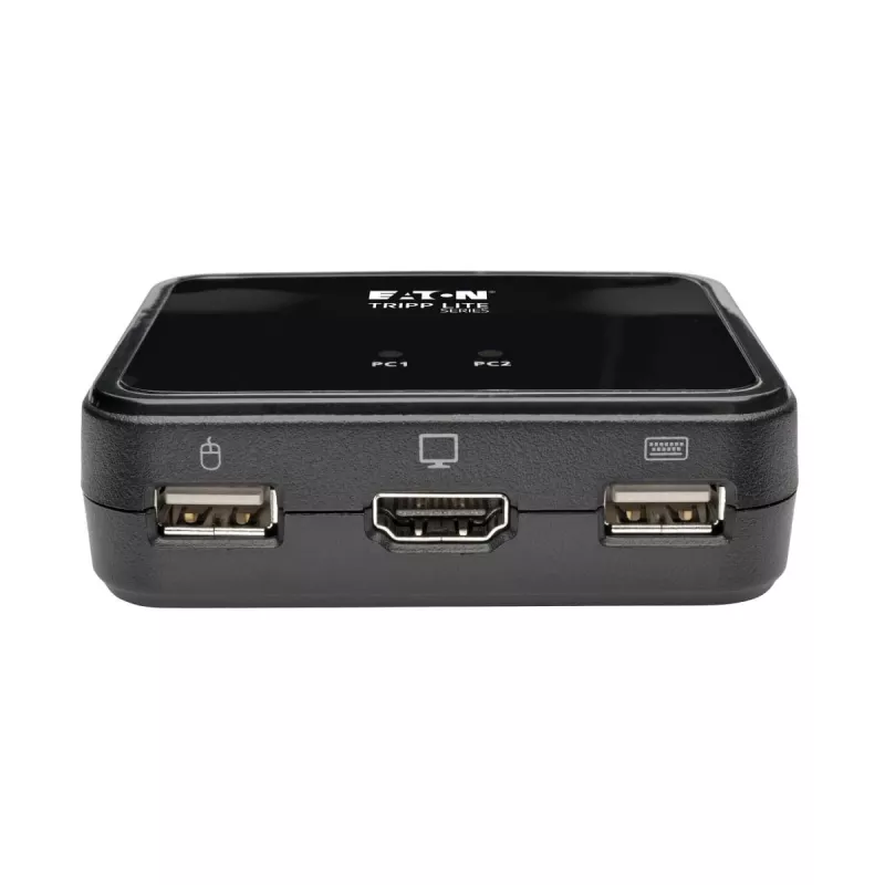 Eaton Tripp Lite series 2-poorts USB/HD-kabel KVM-switch met audio/video, kabels en USB-peripheral sharing - KVM-/audio-/USB-switch - 2 x KVM/audio/USB - 1 lokale gebruiker - Deskt
