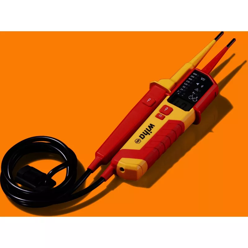 Spannings- en doorgangstester Wiha 45216 12–1000 V AC, handtester voor wisselspanning en doorgang
