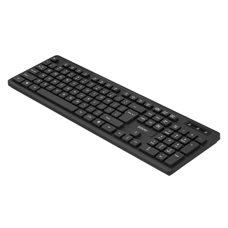 Savio KB-02 toetsenbord home/office USB QWERTY zwart