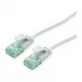 ROLINE RM UTP DataCenter-patchkabel Cat.6A (klasse EA), slank, grijs, 0,5 m