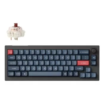 Mechanisch toetsenbord Keychron V2 MAX met Gateron Jupiter Brown Switches, zwart, US-layout