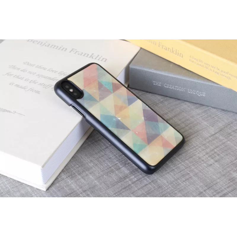 Smartphonehoesje iKins voor iPhone XS / iPhone XS Mosaic zwart