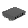 Patchpaneel DELOCK mini desktop RJ45 4 poorten Cat.6A afgeschermd zwart, metaal, 90×22×93 mm