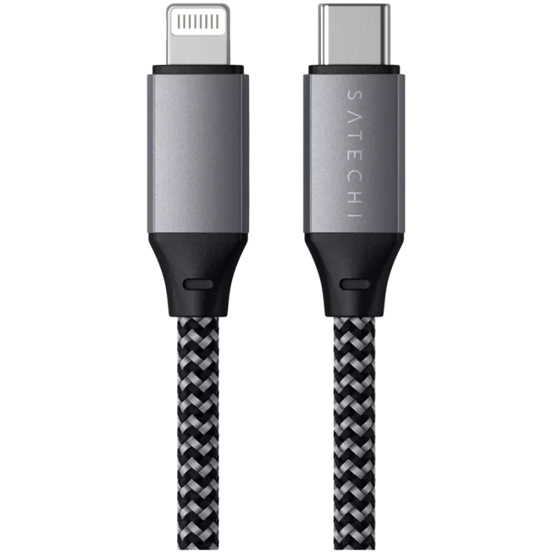 Satechi ST-TCL10M USB-kabel 0,25 m USB-C USB-C/Lightning zwart grijs