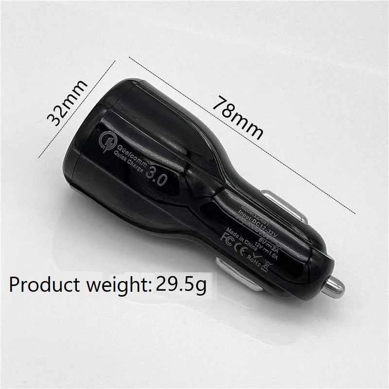 Manta MCC01QC3 autolader, 2x USB, Quick Charge 3.0