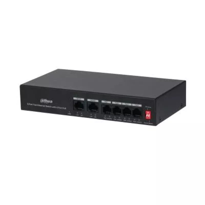 Dahua Technology PoE DH-PFS3006-4ET-36 netwerkswitch Fast Ethernet (10/100) Power over Ethernet (PoE) zwart