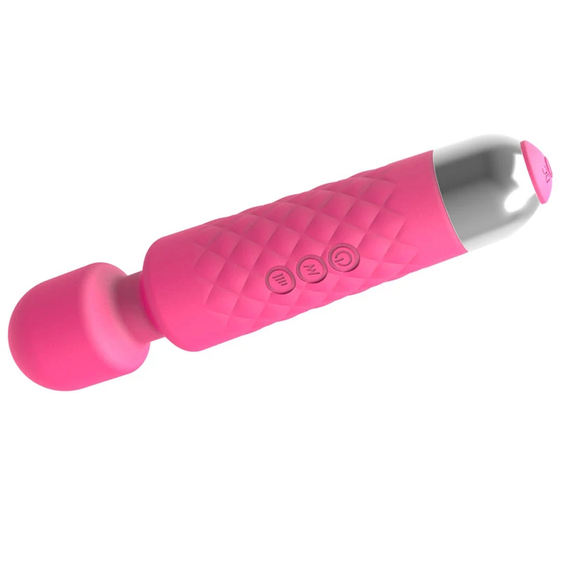 Clitoris-massageapparaat Erolab Wand-M MFN01r rosé roze — compacte massagestaf in toverstafstijl