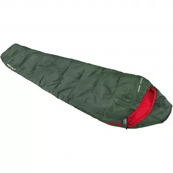 Mummieslaapzak zwart Arrow ECO (donkergroen/rood)