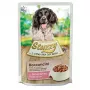 STUZZY Pies Szynka Sos Saszetka natvoer voor honden 100 g — ham in saus, los zakje van 100 g