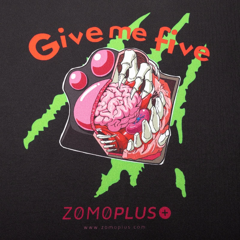 Muispad ZOMOPLUS Give Me Five Gaming 500×420 mm, zwart