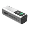 Draagbare batterij Green Cell PBGC25UD, 25200 mAh, Li‑ion, 140 W totaalvermogen, 2× USB‑C + 1× USB‑A, OLED-display, aluminium behuizing