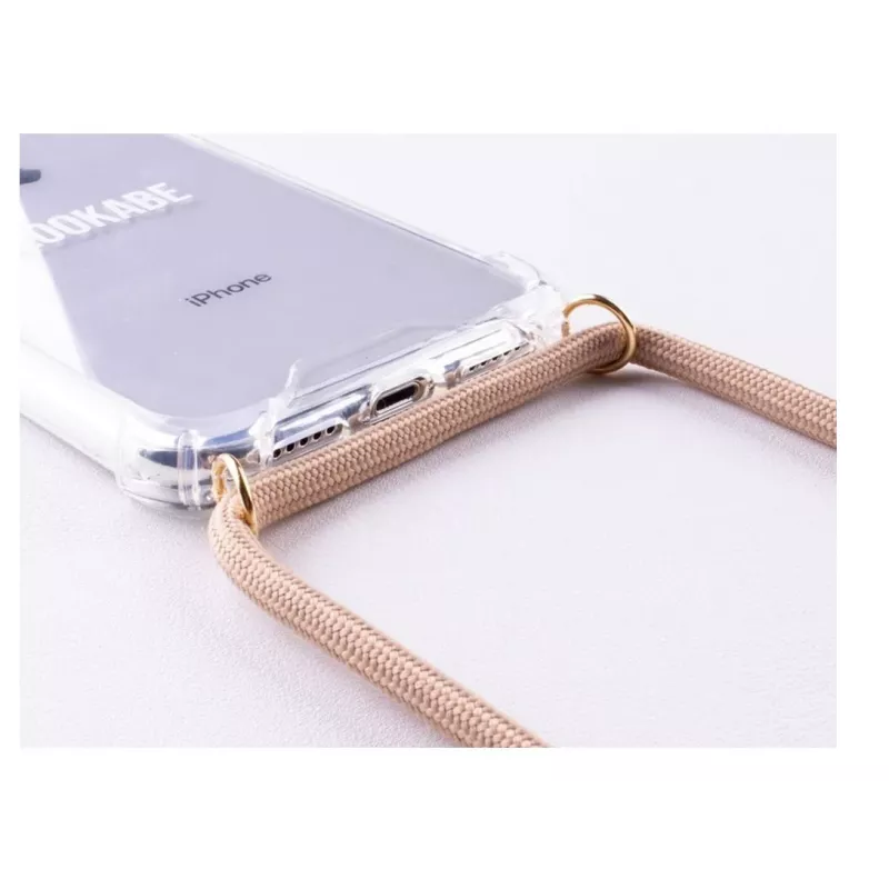 Smartphone-hanger-hoesje Lookabe voor iPhone Xs Max – goud-nude afwerking
