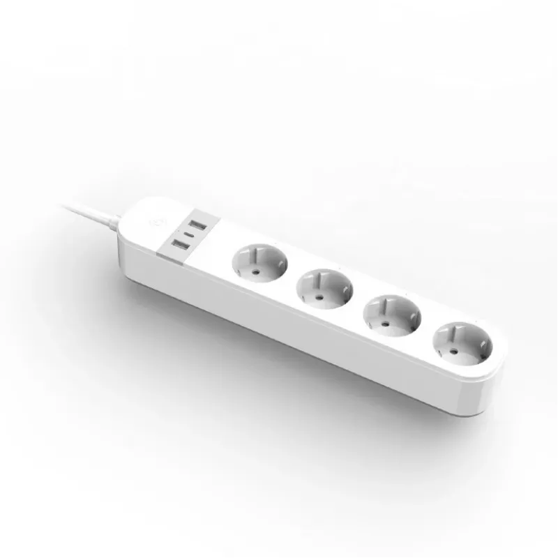 Slimme stekkerdoos Gembird TSL-PS-S4U-01-W 4 AC-uitgangen 3880 W wit